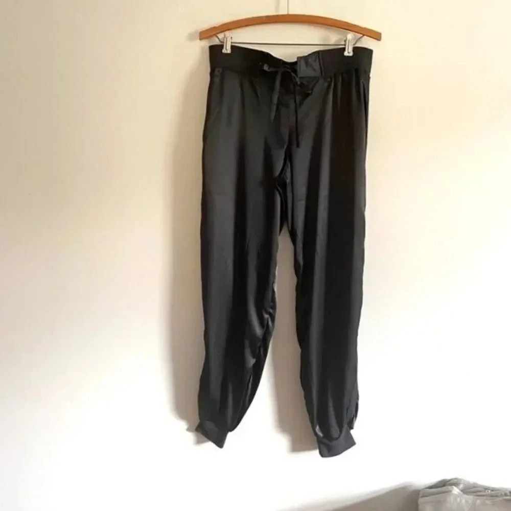 Victoria's Secret Black Silky Jogger Pants - Picture 2 of 12